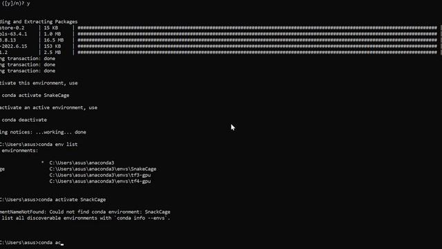 Exercise Conda SnakeCage Environment - Python 7 Snake Cage смотреть онлайн