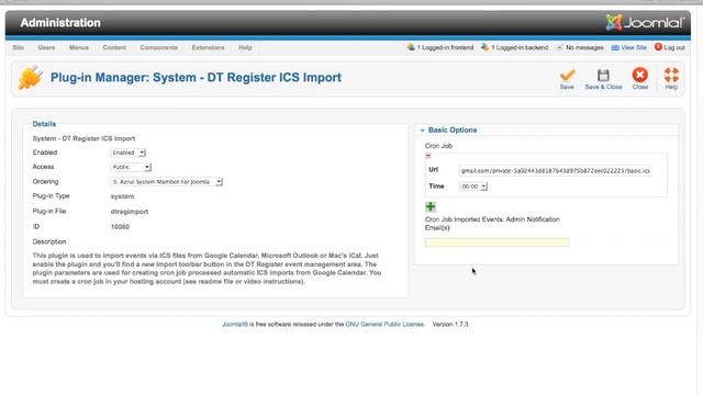 DT Register ICS Import Plugin смотреть онлайн