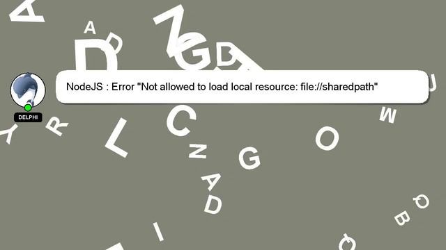 NodeJS : Error "Not allowed to load local resource: file://sharedpath" смотреть онлайн