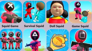 Squid Game,Doll Squid,Survival Game,Game Squid,RedLight Survival