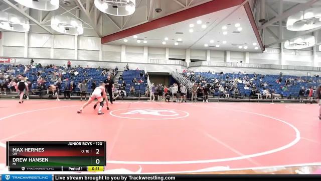 120 Lbs Quarterfinal - Max Hermes, OH Vs Drew Hansen, MI F1a1 смотреть онлайн