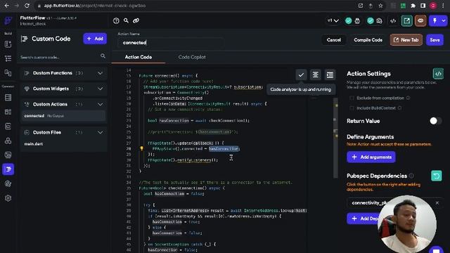 Flutterflow check internet connection смотреть онлайн