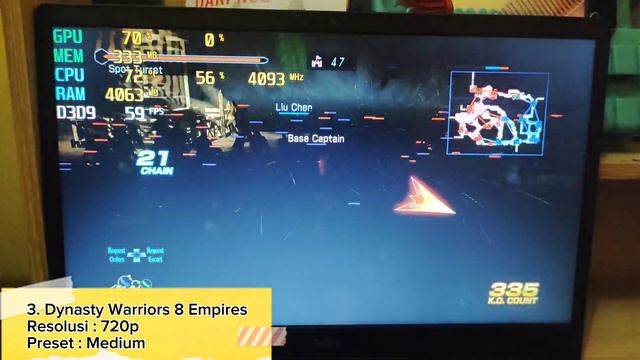 Tes semua seri Dynasty Warriors • core i3-1115G4 + intel UHD graphics game test смотреть онлайн