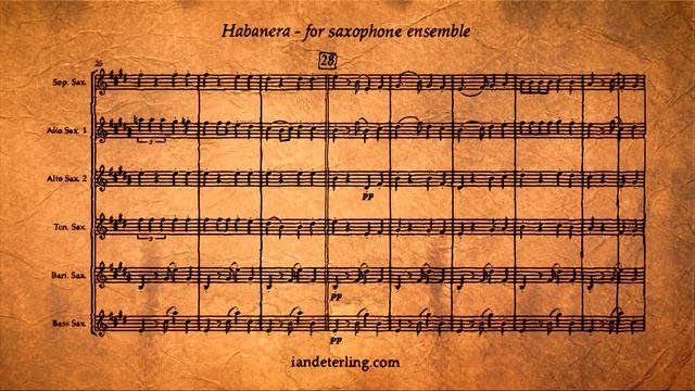 Habanera from CARMEN (for saxophone ensemble) смотреть онлайн