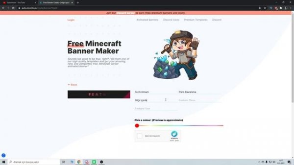 Minecraft Server Banner Maker ? Minercaft Free GİF Maker ? Minecraft Animasyonlu Gif Yapımı