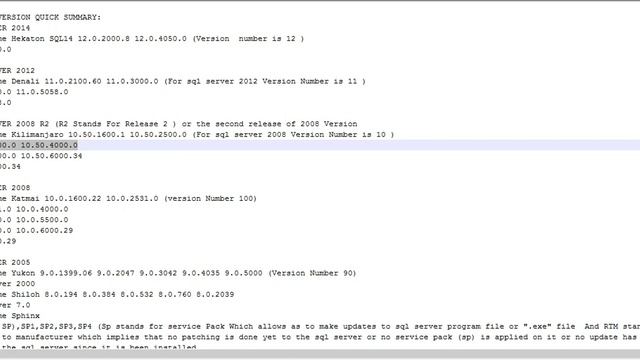 Different Version of Microsoft Sql Server смотреть онлайн