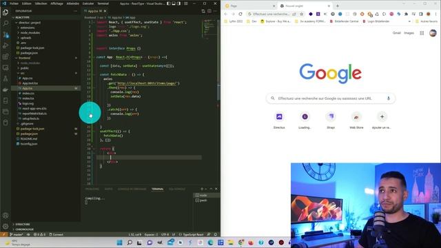 Get API REST - Récupérer des données JSON avec AXIOS, TypeScript, ReactJs et Directus смотреть онлайн