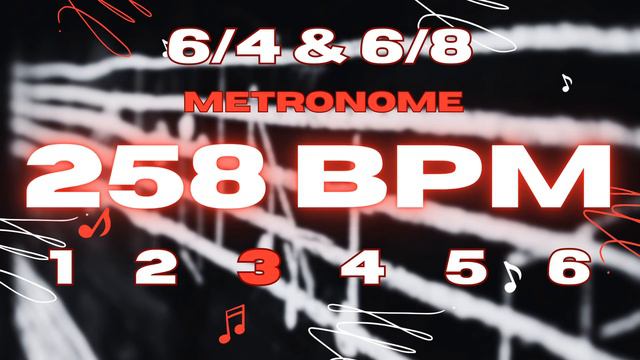 258 BPM - 6/4 & 6/8 Metronome смотреть онлайн