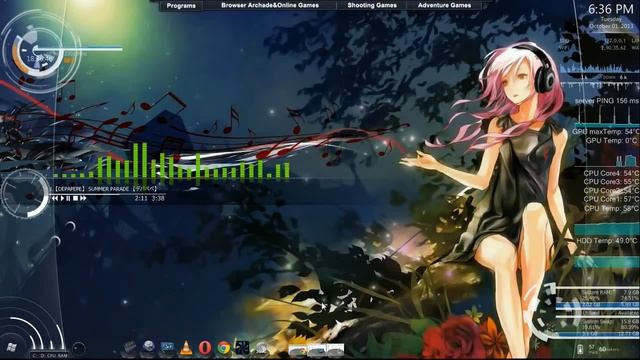 rainmeter CPU GPU HDD Temperature monitor смотреть онлайн