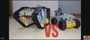 ЛЕГО...битва танков против автомобилей - Авто против танка - Кирпичи