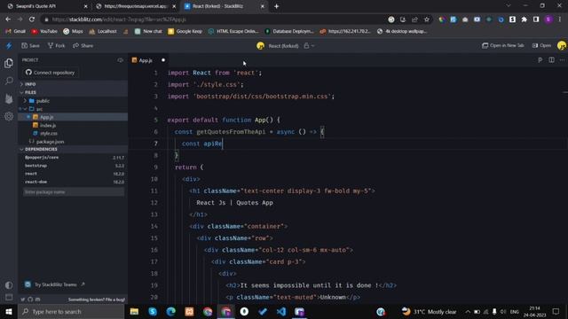 Making API Calls in React Tutorial | @swapnilcodes смотреть онлайн