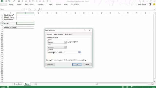 How to Enable Conditional Data Entry in Excel смотреть онлайн