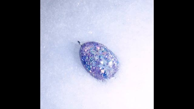 "Льдинки" из ювелирной смолы, ручная работа. смотреть онлайн