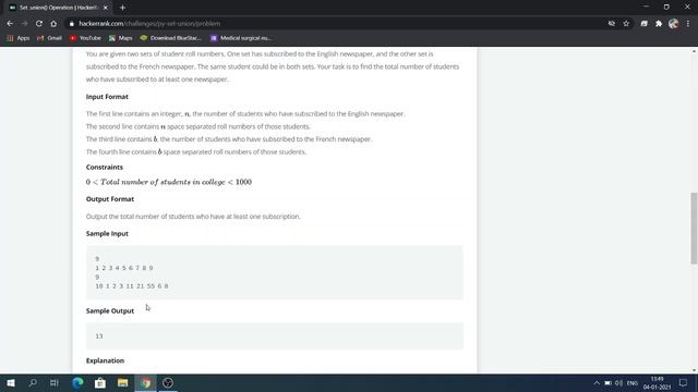 set.union() Operators in Python - Hacker Rank Solution | Apna Hindi Tech #sets #hackerrank смотреть онлайн