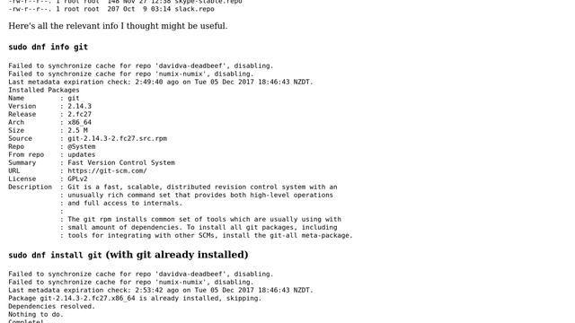 Unix & Linux: Fedora currently missing the latest version of git смотреть онлайн