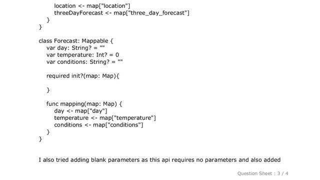 iOS : ObjectMapper failed to serialize response смотреть онлайн