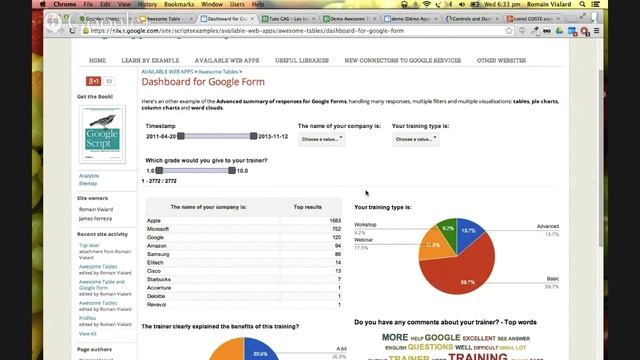 HANGOUT #12 : Présentation du Google Apps Script AWESOME TABLE par le Top Contributor Romain Vialar смотреть онлайн