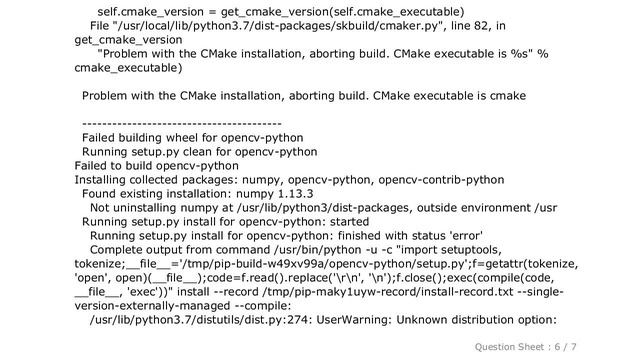 PYTHON : Installing OpenCV fails because it cannot find "skbuild" смотреть онлайн