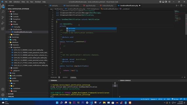 Laravel 9 - Send Notification With Custom Email To All Users From Scratch With Jetstream?? смотреть онлайн
