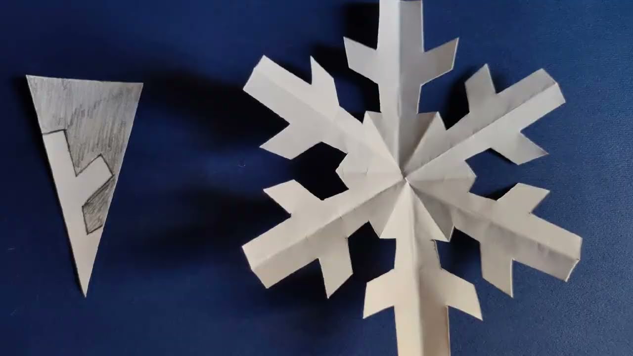 Рождественская бумажная снежинка # 11 - Как сделать простую бумажную снежинку смотреть онлайн