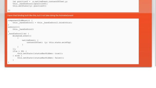 React native bind animated event смотреть онлайн