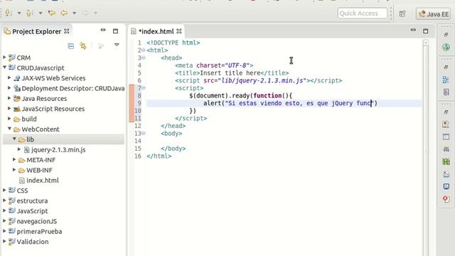 Curso de J2EE Parte 6 Javascript 59 Preparacion смотреть онлайн