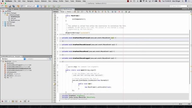 Java for 1GIG - Mouse events in Netbeans смотреть онлайн