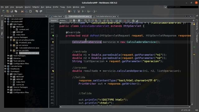 Calculadora - Servlet Java Web Netbeans смотреть онлайн