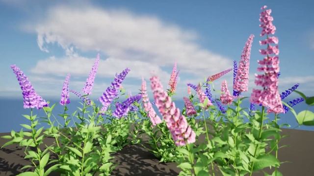 All blue butterfly flower bushs 3d animation смотреть онлайн