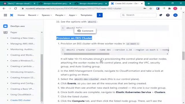 DevOps & Cloud with k8s & aws - day25 - Mini Project Implementation EKS cluster setup by5 teamspart смотреть онлайн