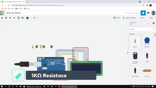 Digital Clock Using Arduino ||TINKERCAD смотреть онлайн