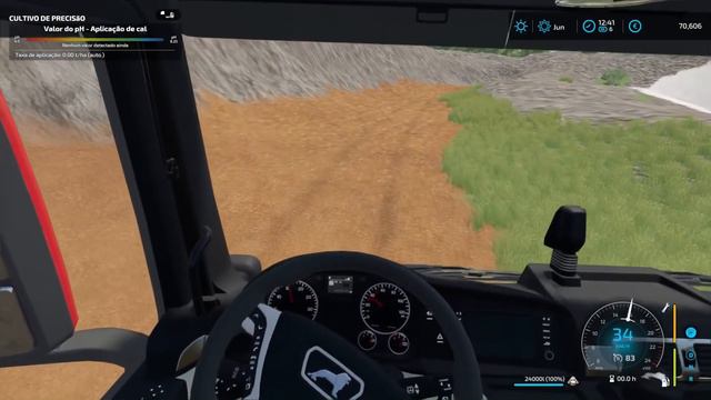 PRIMEIRA APLICAÇÃO DE CÁLCARIO DE CAMINHÃO || GOIÁS || FARMING SIMULATOR 22 || #74 G29 смотреть онлайн