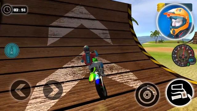Motocross Beach Bike Stunt Racing - Motor Racer Game - Android Gameplay смотреть онлайн