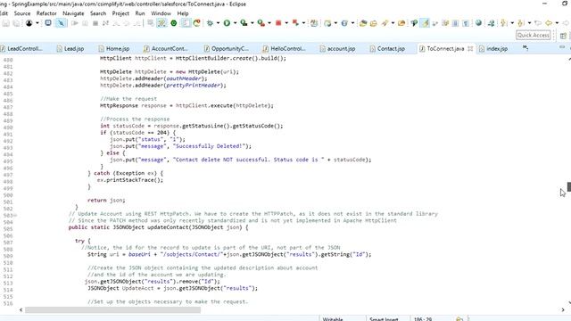 Intergration Of Salesforce with java using Spring MVCPart 2 смотреть онлайн