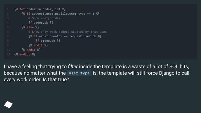 Where to control permission-style viewing in Django? In the url (via generic views), template, or v смотреть онлайн