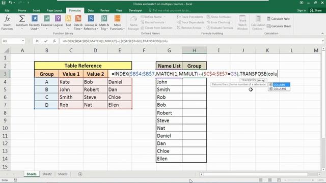 Microsoft Excel | Index and Match in Excel | Nested functions based on criteria on multiple column смотреть онлайн