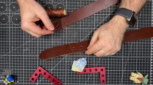 Ремень из натуральной кожи своими руками. Нюансы и проблемы изготовления.