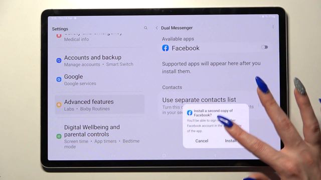 How to Clone Apps on SAMSUNG Galaxy Tab S8+ - Dual Apps смотреть онлайн