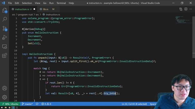 Solana Smart Contract Tutorial: Sending and Unpacking Instruction Data смотреть онлайн