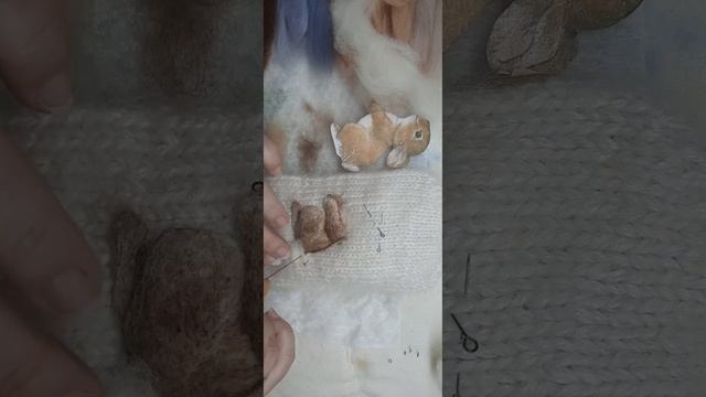 Рисунок ? из шерсти на варежках, маленький кусочек процесса работы :) смотреть онлайн