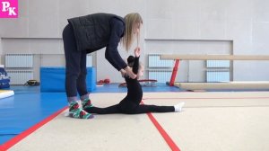 VLOG/Индивидуальная тренировка и растяжка/по художественной гимнастики