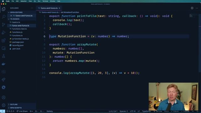 No BS TS #3 - Typescript Functions with Functions смотреть онлайн