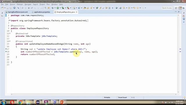 Spring Boot JdbcTemplate Example: Updating Database Records | Spring Boot Tutorial смотреть онлайн