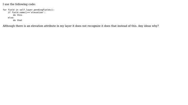 GIS: How can I check in QGIS python if an atrribute is included in my layer? смотреть онлайн