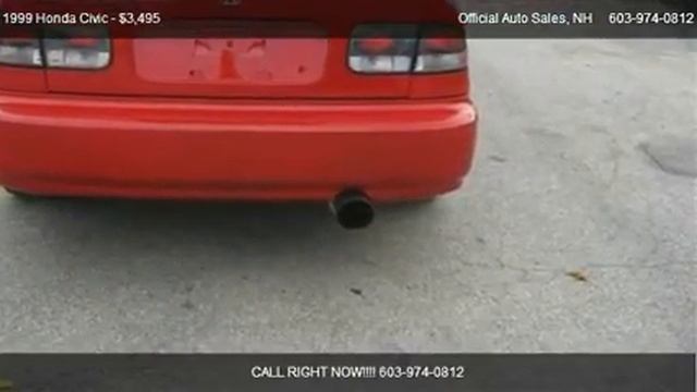1999 Honda Civic EX Coupe - For Sale In Plaistow, NH 03865