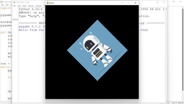 Flip/Rotate images in Pygame! смотреть онлайн