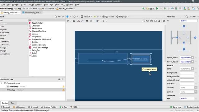 Android tutorial (2018) - 05 - Create a Simple User Interface смотреть онлайн