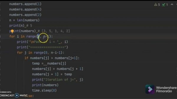 CLASS 12 | PYTHON | Bubble sort algorithm| CHAPTER 05 | #python #sorting #bubblesort