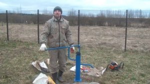 Абиссинская скважина за 2 часа мотобуром биолокация поиск воды рамками Часть 1