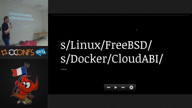 Running CloudABI applications on a FreeBSD based Kubernetes cluster, by Ed Schouten (EuroBSDcon '17 смотреть онлайн